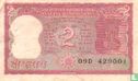 India 2 Rupees (P.53a) - Afbeelding 1