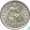 United States ½ dime 1854 (without letter) - Image 1