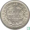 United States ½ dime 1854 (without letter) - Image 2