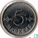 Finlande 5 markkaa 1960 - Image 2