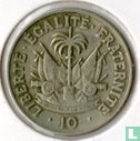 Haïti 10 centimes 1958 - Afbeelding 2