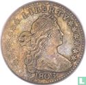 États-Unis ½ dime 1803 (grand 8) - Image 1