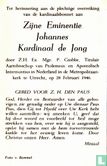 Kardinaalsverheffing Johannes de Jong - Bild 2