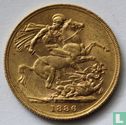 Australie 1 sovereign 1886 (Saint Georges - S) - Image 1