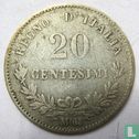 Italie 20 centesimi 1863 (M) - Image 2