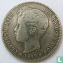 Spanje 1 peseta 1899 - Afbeelding 1