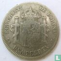 Espagne 1 peseta 1899 - Image 2