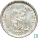 Vereinigte Staaten 1 Dime 1875 (ohne Buchstabe) - Bild 1