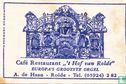 Café Restaurant " 't Hof van Rolde" - Afbeelding 1