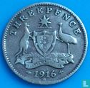 Australie 3 pence 1916 - Image 1