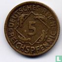 Duitse Rijk 5 reichspfennig 1924 (D) - Afbeelding 2