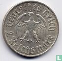 German Empire 2 reichsmark 1933 (A) "450th anniversary Birth of Martin Luther" - Image 2