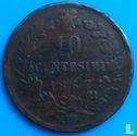 Italië 10 centesimi 1867 (OM - met punt) - Afbeelding 1