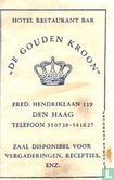 Hotel Restaurant Bar "De Gouden Kroon " - Afbeelding 1