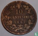 Italië 10 centesimi 1867 (N) - Afbeelding 1