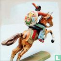 Indiaan te paard met geweer  - Afbeelding 2
