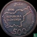 Slovénie 500 tolarjev 1996 (BE) "5th anniversary of Independence" - Image 1