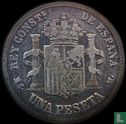Espagne 1 peseta 1885 (1885) - Image 2