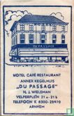 Hotel Café Restaurant annex Kegelhuis "Du Passage"  - Image 1