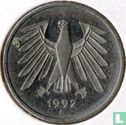 Duitsland 5 mark 1992 (G) - Afbeelding 1