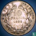 France 10 francs 1866 (BB) - Image 1