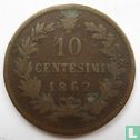 Italië 10 centesimi 1862 (geen muntteken) - Afbeelding 1