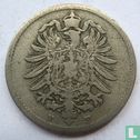 Empire allemand 10 pfennig 1875 (F) - Image 2