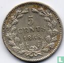 Netherlands 5 cents 1868 - Image 1