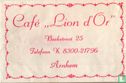 Café "Lion d'Or - Afbeelding 1
