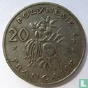 French Polynesia 20 francs 1969 - Image 2