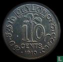 Ceylon 10 cents 1910 - Afbeelding 1