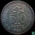 Ceylon 50 cents 1922 - Image 1