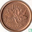Canada 1 cent 2003 (avec SB - acier recouvert de cuivre) - Image 1