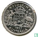 Australië 1 florin 1957 - Afbeelding 1