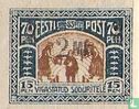 War victims, with overprint - Image 1