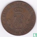 Espagne 5 centimos de escudo 1866 (étoile à 8 pointes - sans OM) - Image 2
