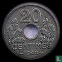 Frankrijk 20 centimes 1942 - Afbeelding 1