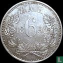 Afrique du Sud 6 pence 1892 - Image 1