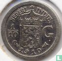 Dutch East Indies 1/10 gulden 1910 - Image 1