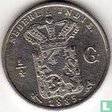 Nederlands-Indië ¼ gulden 1885 - Afbeelding 1