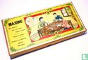 Mah Jongg Kaarten Kartonnen langwerpige doos met benen fiches en houten latten - Bild 1