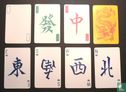 Mah Jongg Kaarten Kartonnen staand doosje met fiches 'Man-Chu' - Image 3