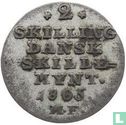 Denemarken 2 skilling 1805 - Afbeelding 1