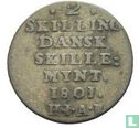 Danemark 2 skilling 1801 (HIAB) - Image 1