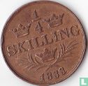 Zweden ¼ skilling 1833/32 - Afbeelding 1