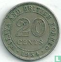 Malaisie et Bornéo Britannique 20 cents 1954 - Image 1