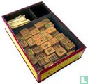 Mah Jongg Bamboe Geel-rode blikken doos met schuifdeksel - Afbeelding 2