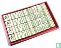Mah Jongg Chad Valley Kartonnen rode 5-laden doos met vast deksel (kleine fiches) - Afbeelding 2