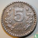 India 5 rupees 2002 (Calcutta - security) - Afbeelding 1