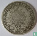 France 1 franc 1872 (small A) - Image 1